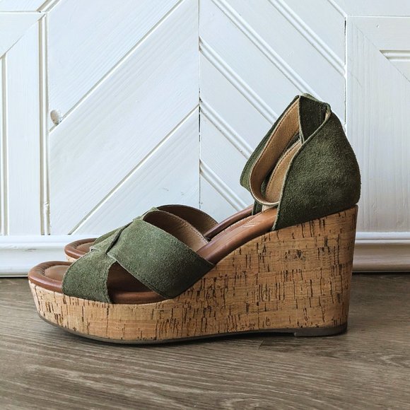 CROWN VINTAGE Chalina Wedge Sandals SZ 8 - Picture 7 of 11